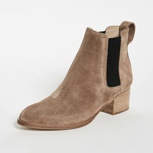 Rag & Bone Walker Boot Tan Suede Leather Chelsea Ankle Booties